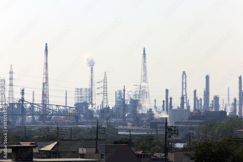 Obraz premium 水島工業地帯