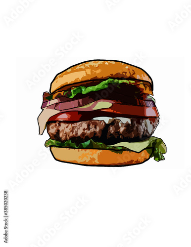 Hamburguesa de ternera casera.