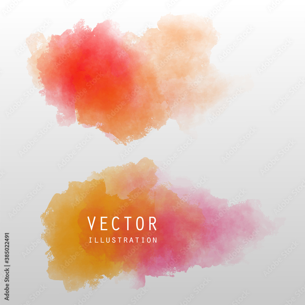 Abstract vector watercolor background. Art illustration.