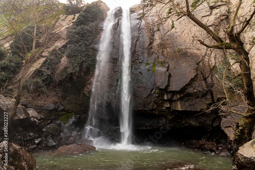 Turkmen waterfall  the waterfall flows from a height of about 40 meters.