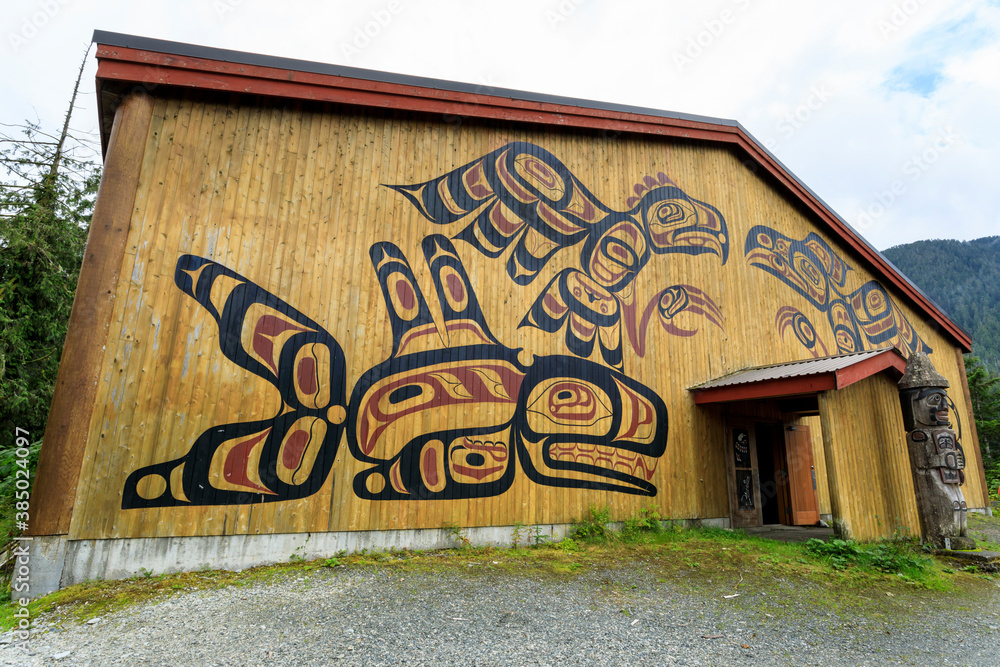 Exterior, The Big House, Klemtu, First Nations Kitasoo Xai Xais
