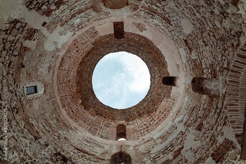 The roof of the  Diocletian's Palace in Split