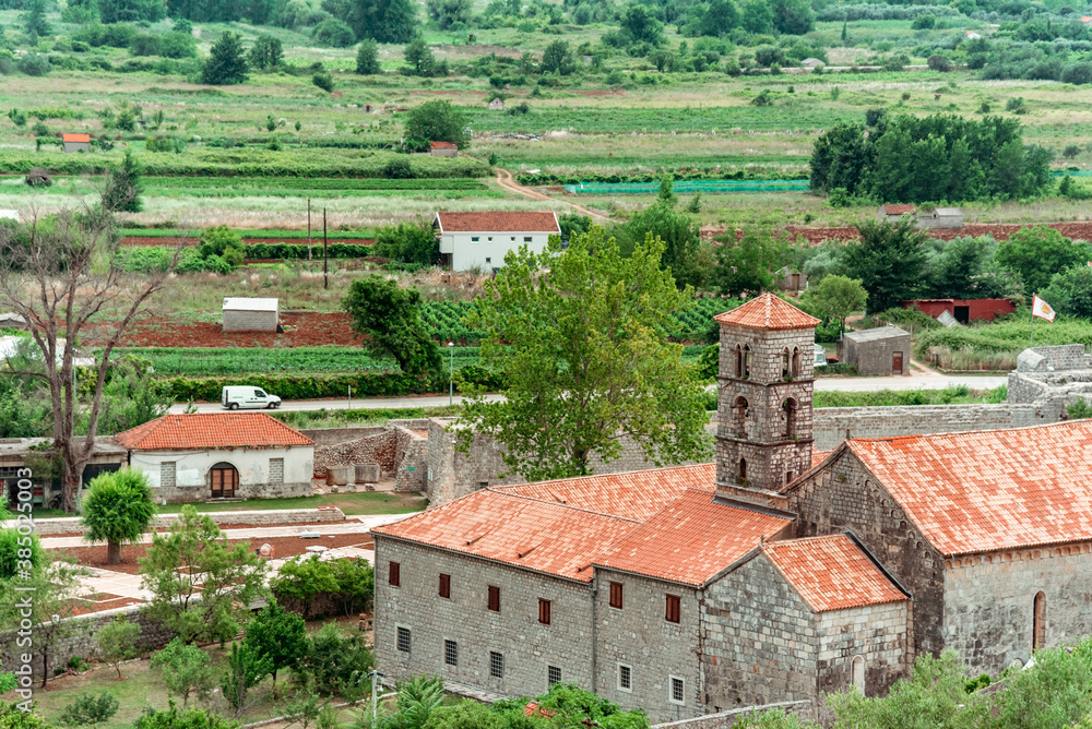 The countryside part of Ston in Croatia