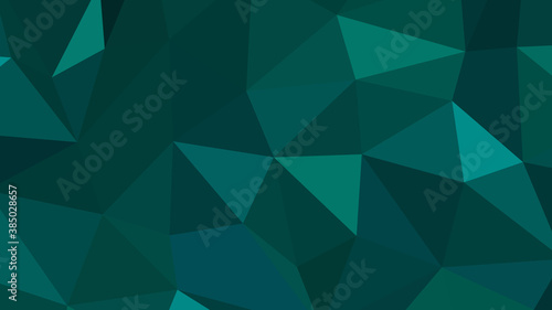 Teal abstract background. Geometric vector illustration. Colorful 3D wallpaper.