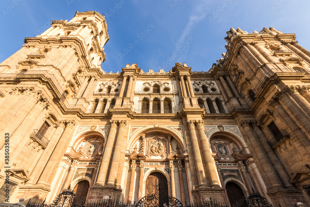 Malaga, Spain. The Cathedral of Nuestra Senora de la Encarnacion (Our Lady of the Incarnation)