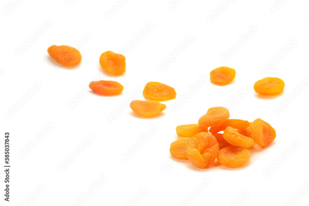 Dried apricot dried apricot on a white background