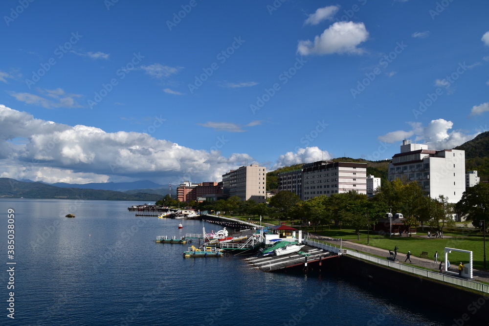 The view of Toya in Hokkaido, Japan