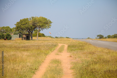 runway on a private game reserve in South Africa