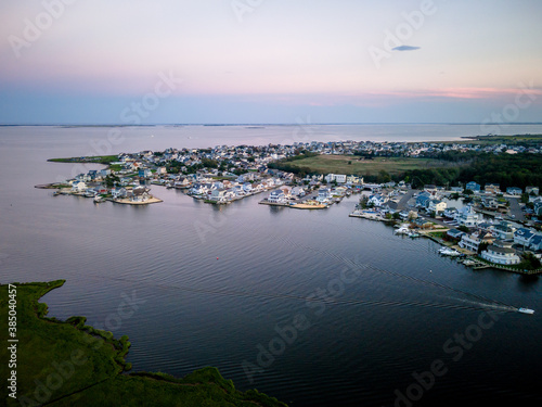 Aerial Sunset in Forked River, NJ photo