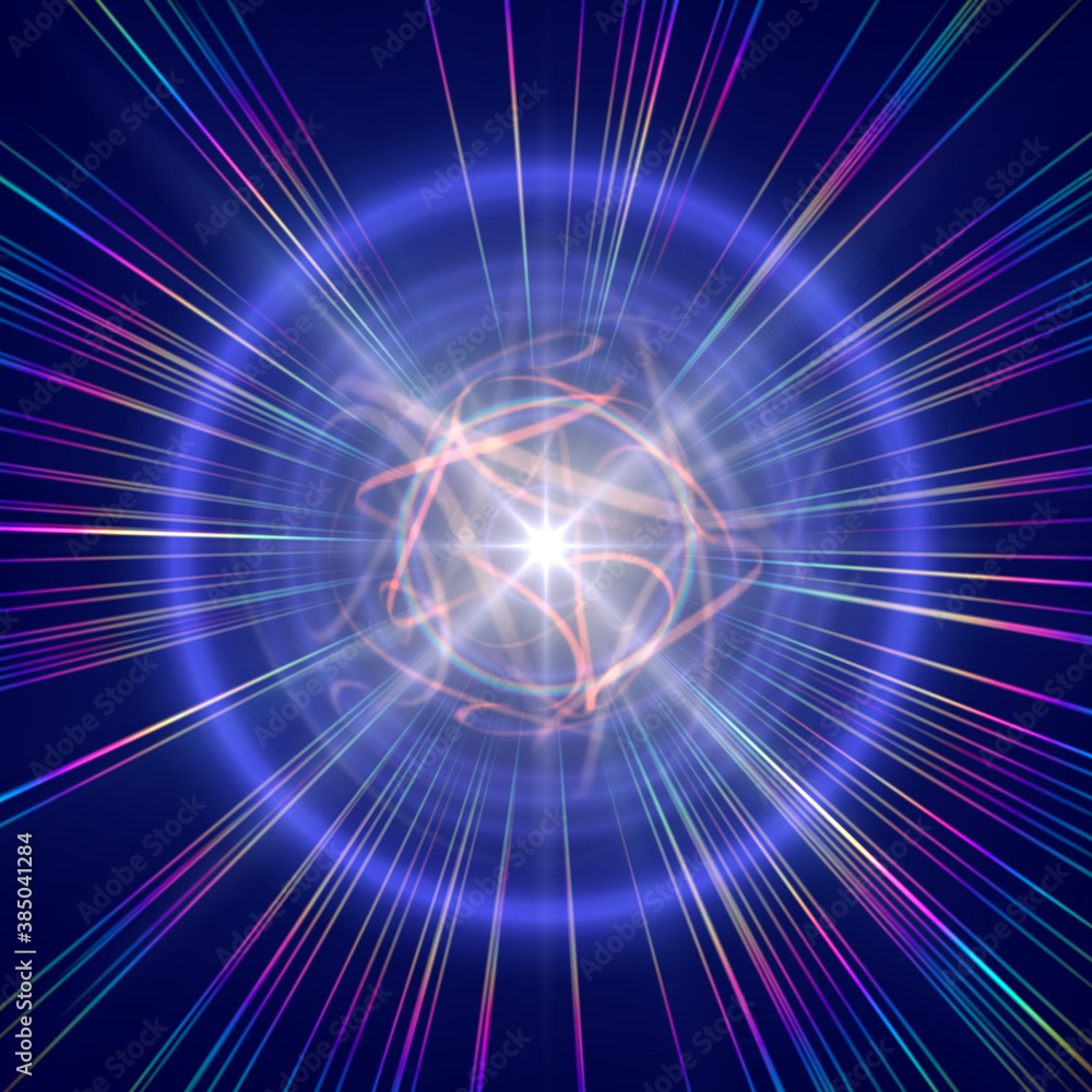 Fototapeta premium Highly magnetized rotating neutron star