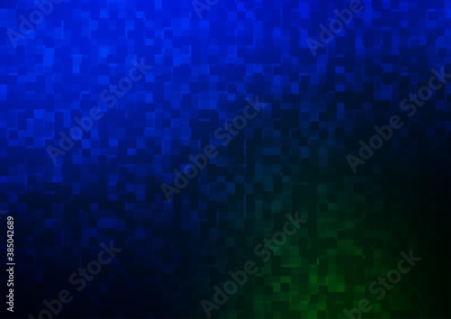 Dark Blue, Green vector texture in rectangular style.