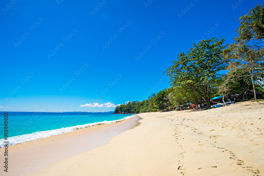 Beautiful view of Paal Beach, in Likupang, North Minahasa, North Sulawesi, Indonesia.