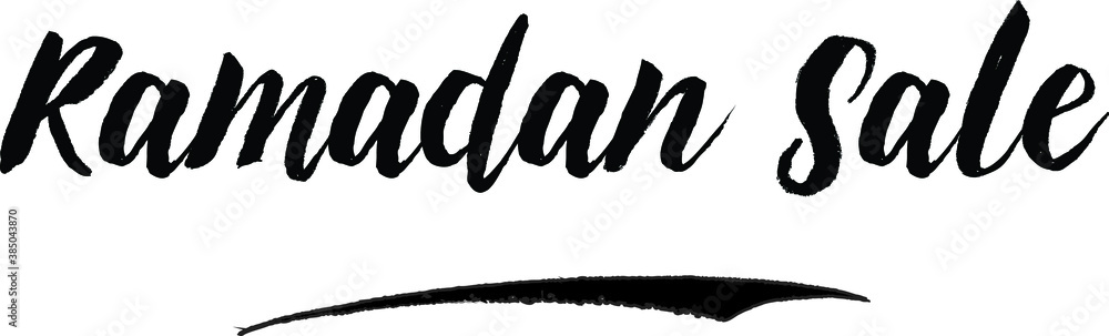 Fototapeta premium Ramadan Sale Handwritten Font Calligraphy Font For Sale Banners Flyers and Templates
