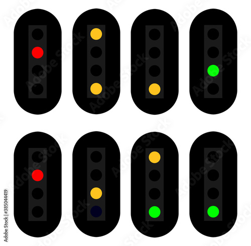 日本の鉄道信号機（４灯式）