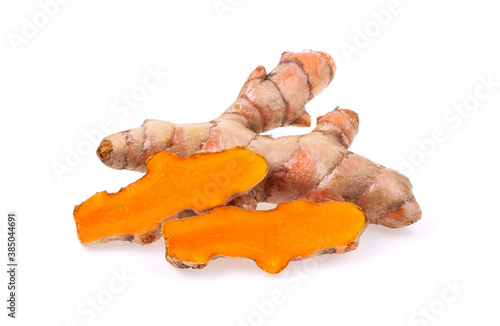 turmeric isolated on white background