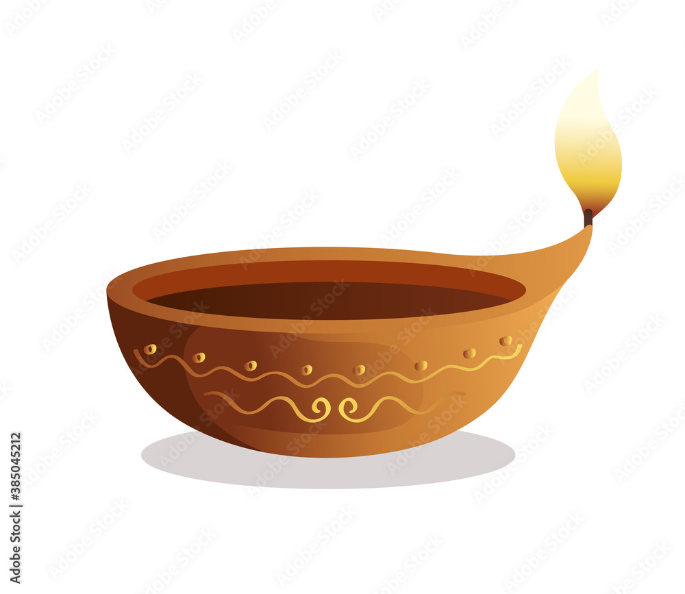 Happy diwali diya candle isolated design, Festival of lights theme Vector illustration Happy diwali diya candle isolated design, Festival of lights theme Vector illustration