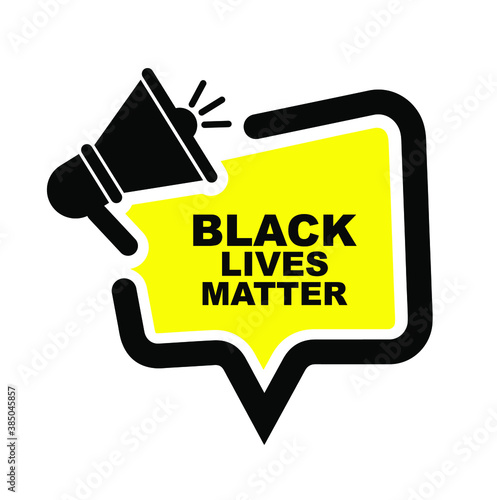 black lives matter sign on white background