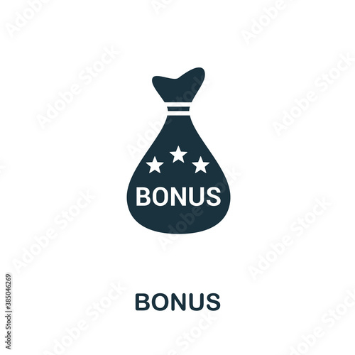 Bonus icon. Simple element from loyalty program collection. Filled Bonus icon for templates, infographics and more