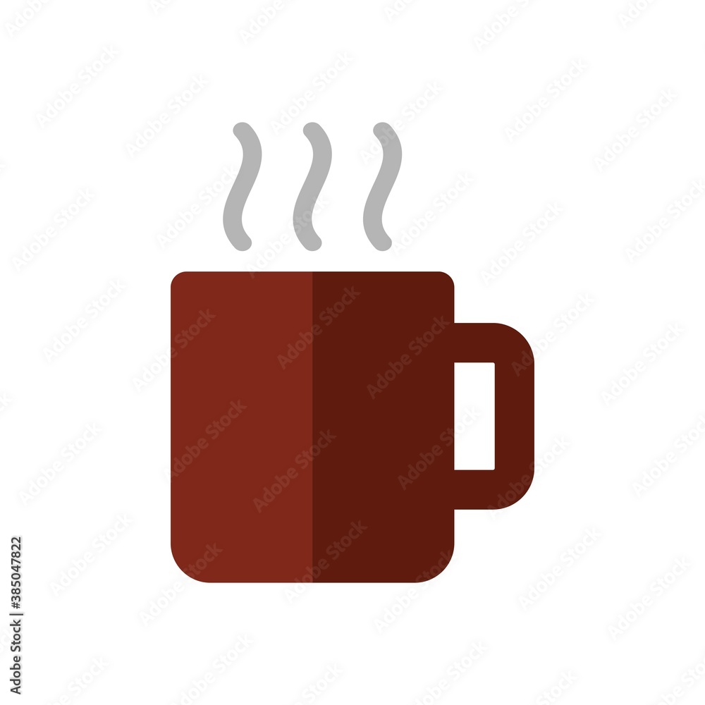 Coffee or tea cup icon isolated on white background. Vector illustration Coffee or tea cup icon isolated on white background. Vector illustration