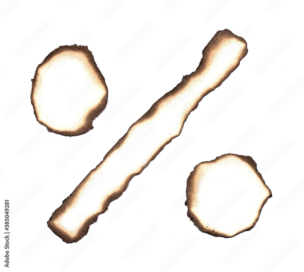 Burned paper edges element. Percent symbol paper collection for sale Burned paper edges element. Percent symbol paper collection for sale