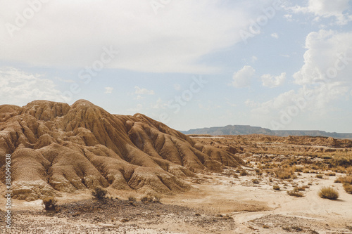 Dunes in the desert photo