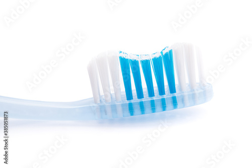 One blue toothbrush isolated