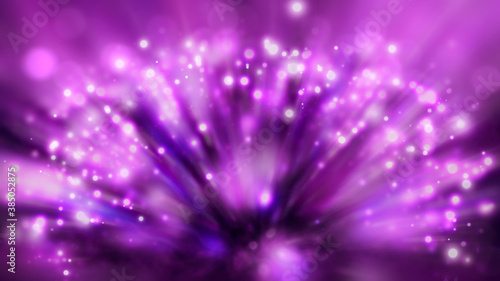 Abstract purple background. Explosion star. Digital illustration.