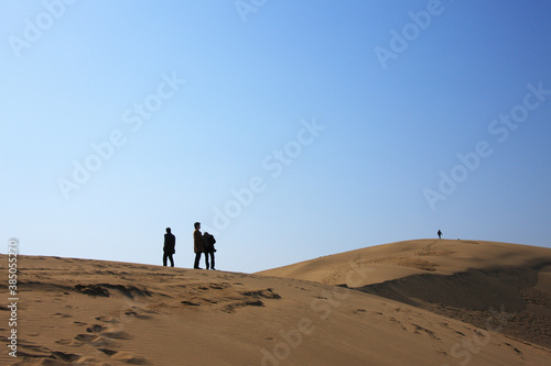 鳥取砂丘、青空