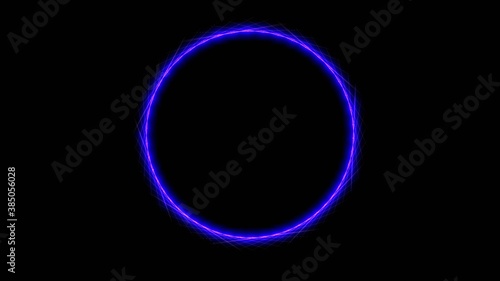 Beautiful orthographic purple circle.