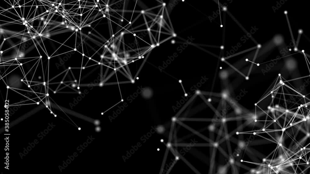 Internet connection abstract sense of science and technology graphic design Loop background. Medical, Medicine, Science, Technology, Chemistry communications, internet, plexus, social media