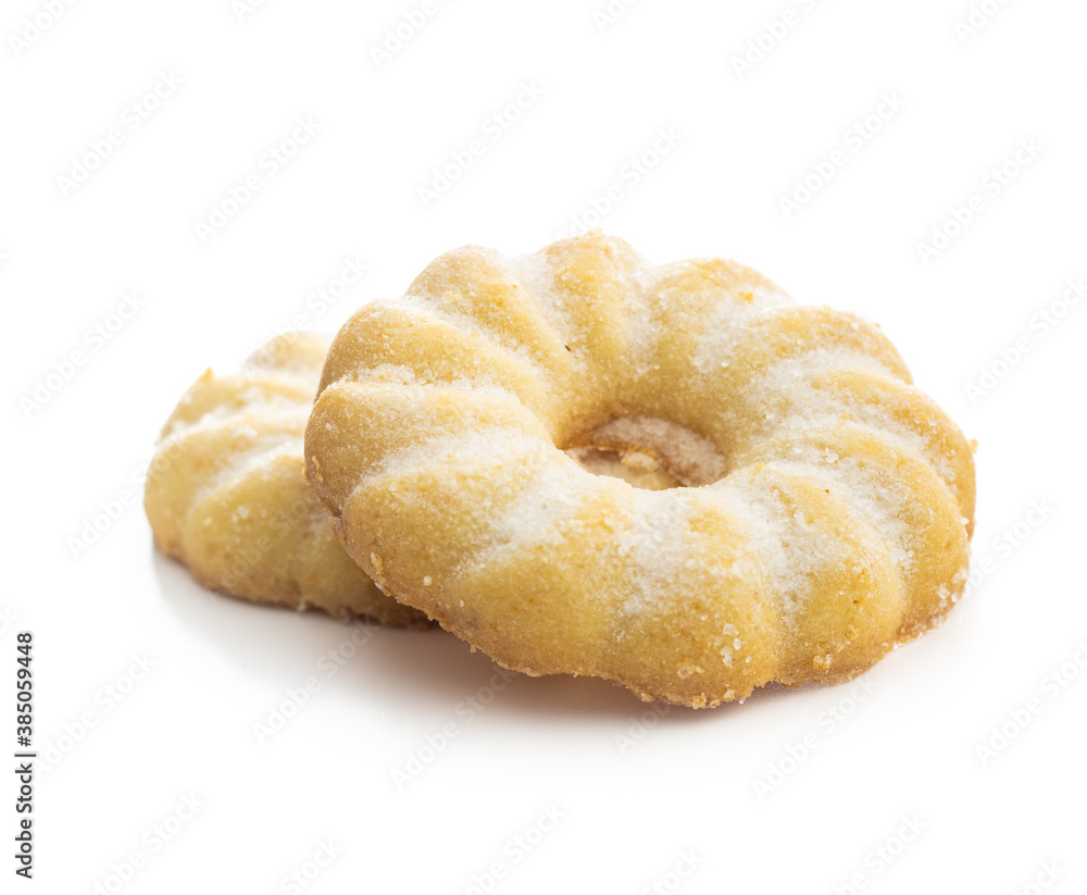 Sweet rings cookies. Biscuits with vanilla flavor Sweet rings cookies. Biscuits with vanilla flavor