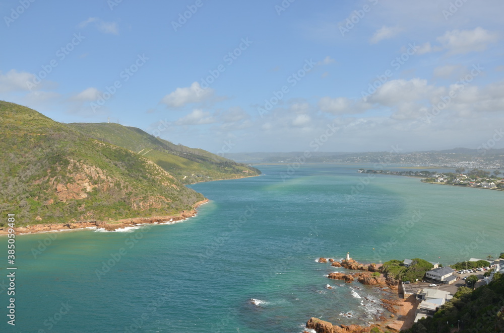 Naklejka premium beautiful landscape on the Garden Route in South Africa