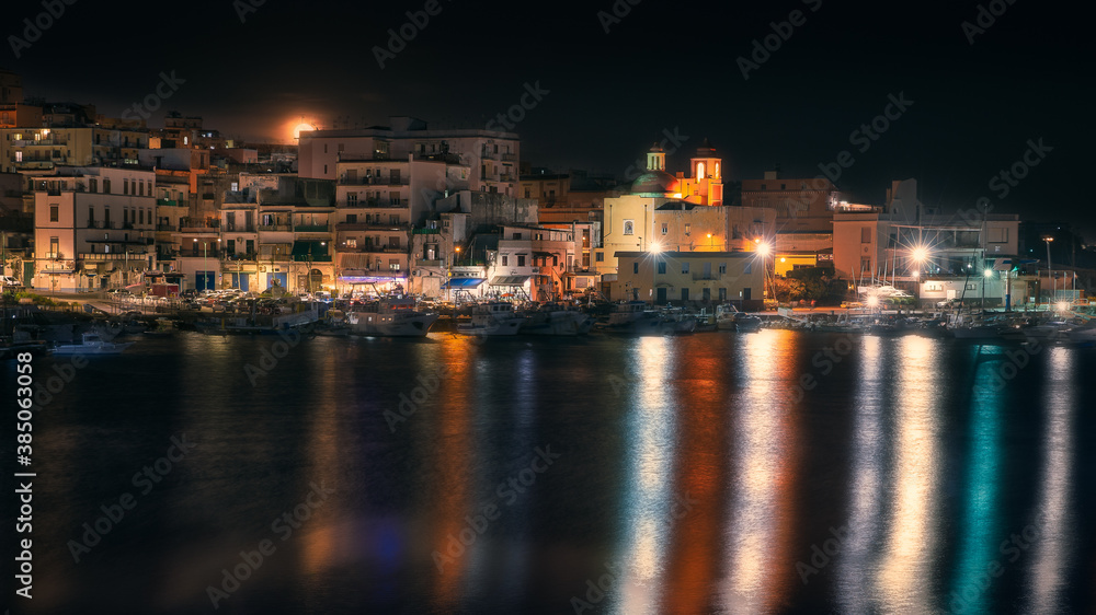 night city view italian harbour
