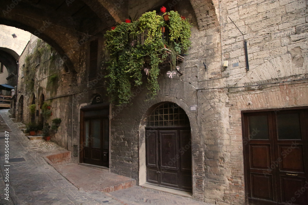 Alley of the medieval city of Narni