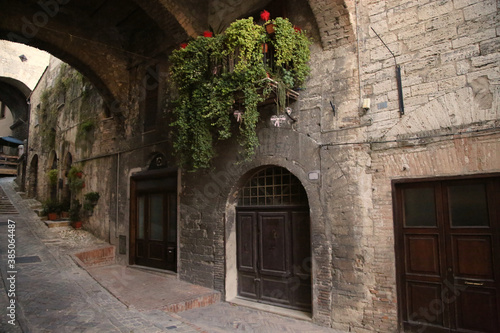 Alley of the medieval city of Narni
