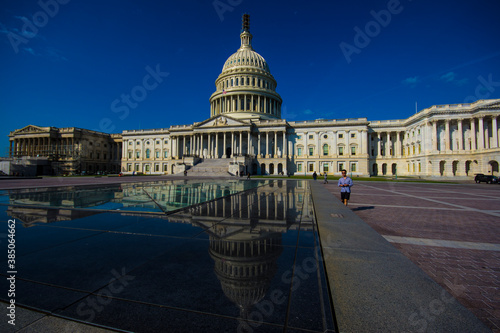 Fototapeta Naklejka Na Ścianę i Meble -  The United States Capitol or the Capitol Building, is the venue of the United States Congress meeting