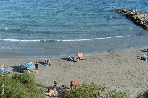 Playa de Cabo Roig beach in Orihuela Costa. Spain