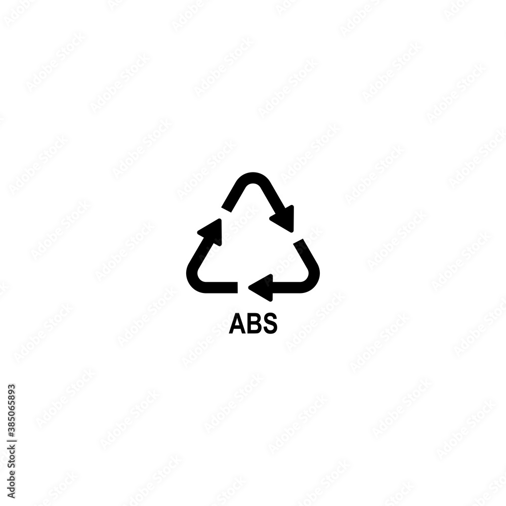 plastic recycle icon vector symbol plastic recycle icon vector symbol