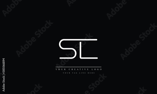 SC, CS, S, C Letter Logo Design with Creative Modern Trendy Typography