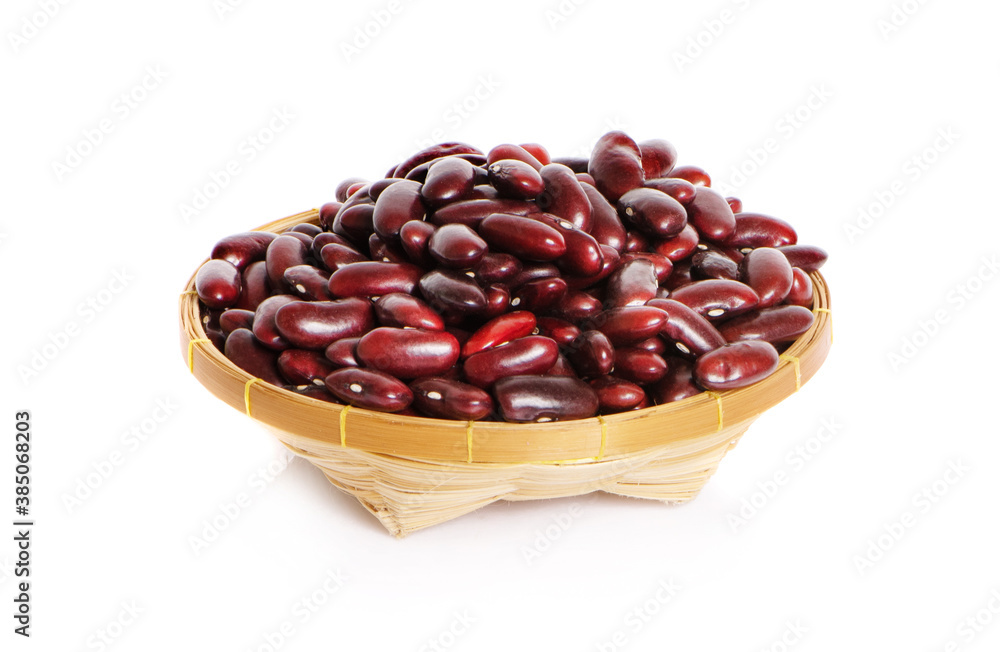 Red bean isolated on white background Red bean isolated on white background