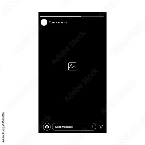 Instagram Stories. Instagram Interface. Instagram Post. Social Media Vector Illustration