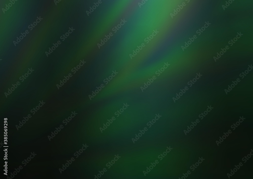 Dark Green vector abstract blurred template. Dark Green vector abstract blurred template.