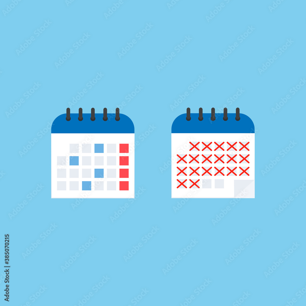 This is a calendar. Planning schedule. The calendar on a blue background.