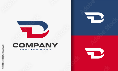 initials D wing logo