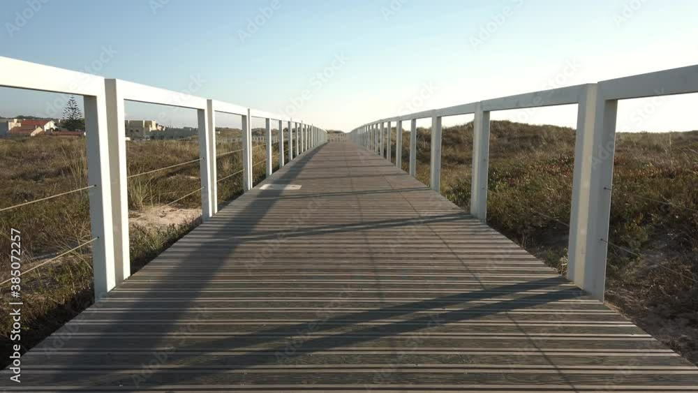 Ecovia Litoral Norte (North Coast Ecoway), walking path in Esposende, Portugal. Ecovia Litoral Norte (North Coast Ecoway), walking path in Esposende, Portugal.