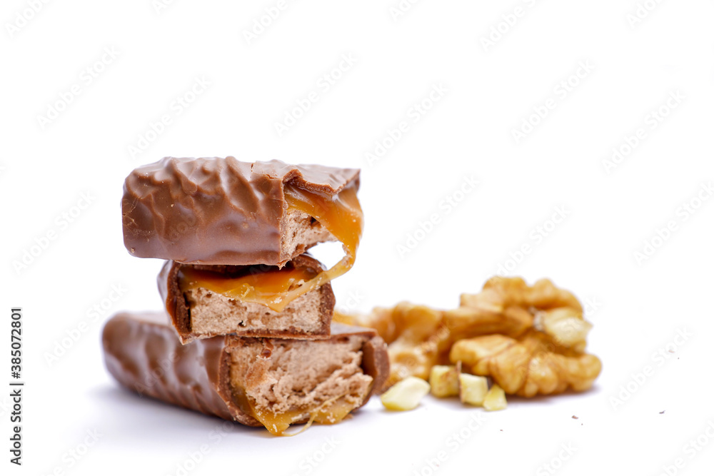 Chocolate bar with filling. Shallow dof Chocolate bar with filling. Shallow dof