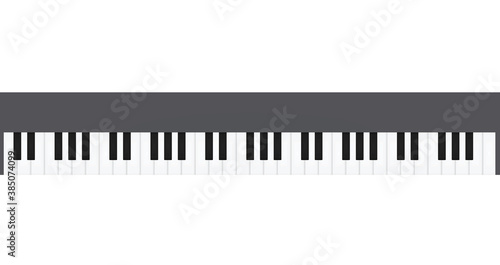 Piano or synthesizer keys. vector