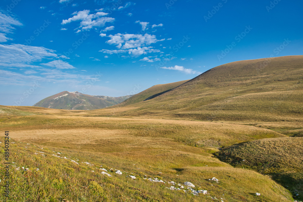 Beautiful scenery of the Lagonaki plateau landscape