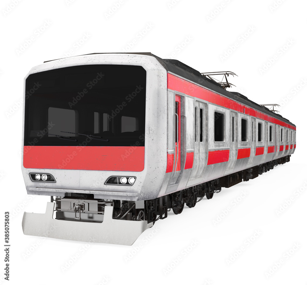 Naklejka premium Commuter Train Isolated