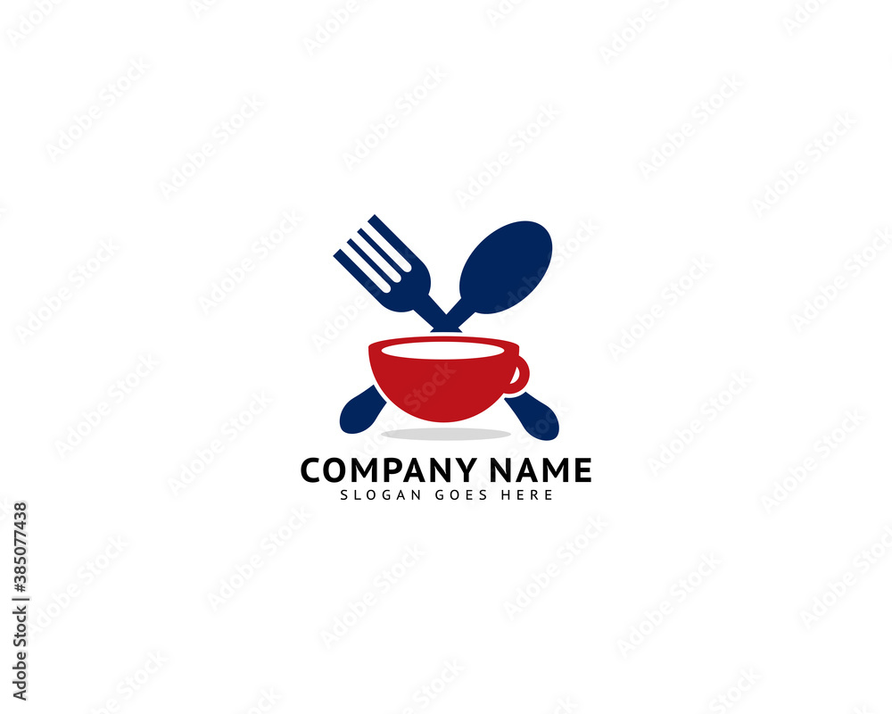 Cafe or restaurant logo template design vector Cafe or restaurant logo template design vector